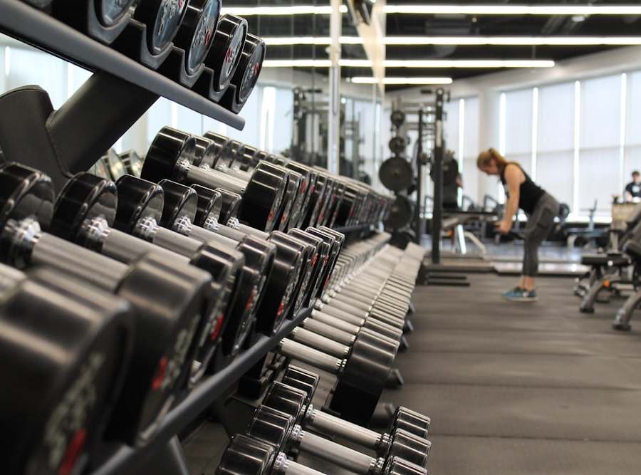 A strength training set in progress